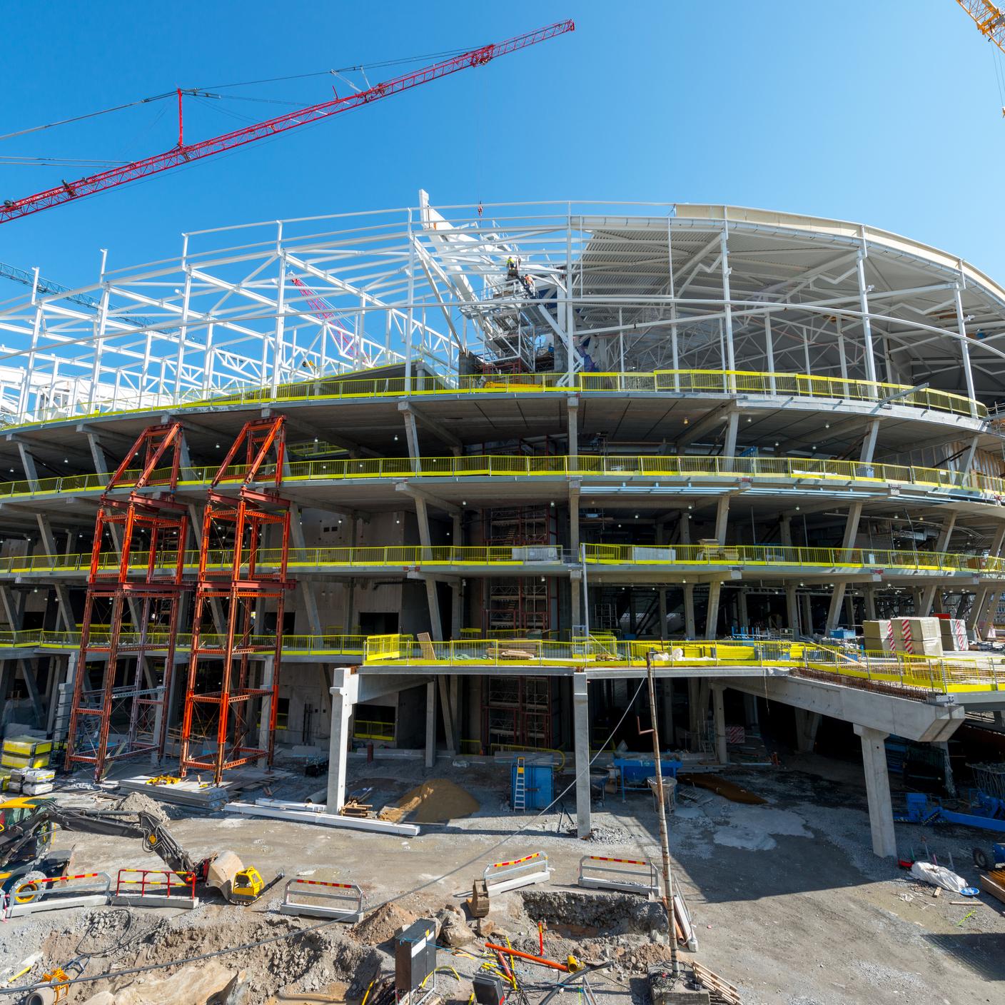 Stadium under construction 