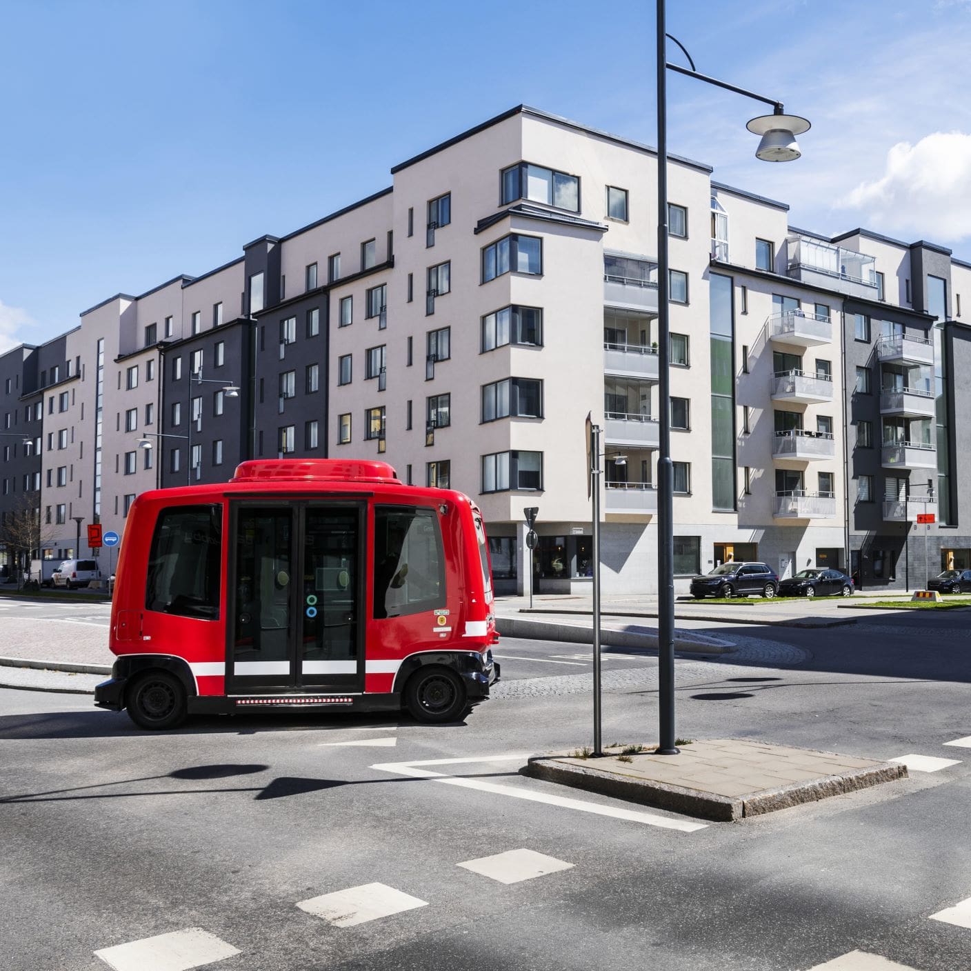 Automated vehicle in a street
