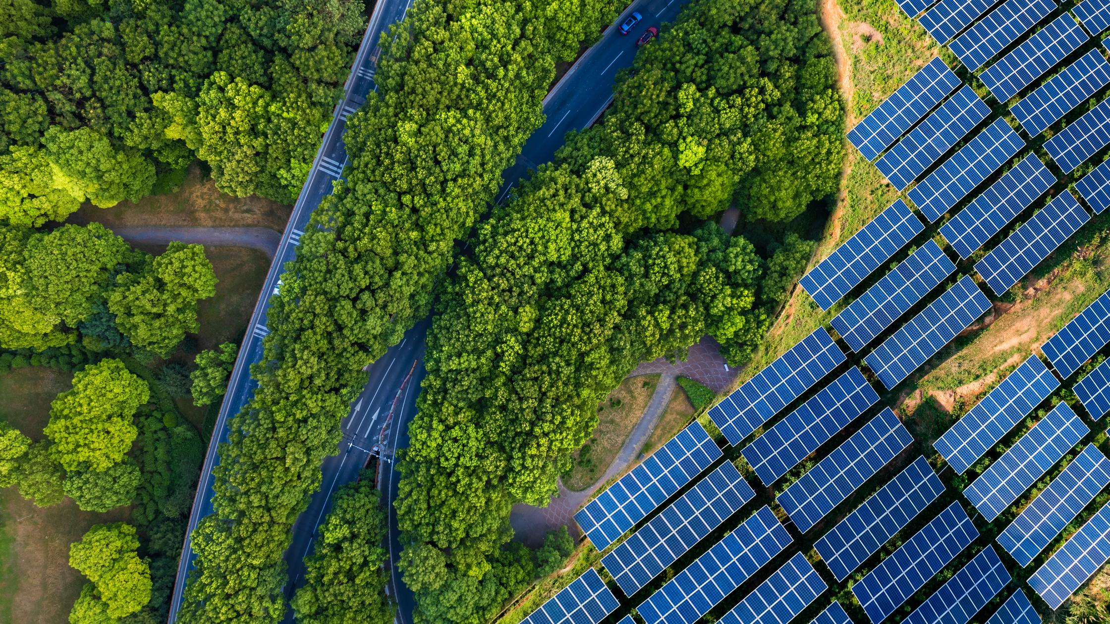 energia verde sustentável - painéis solares
